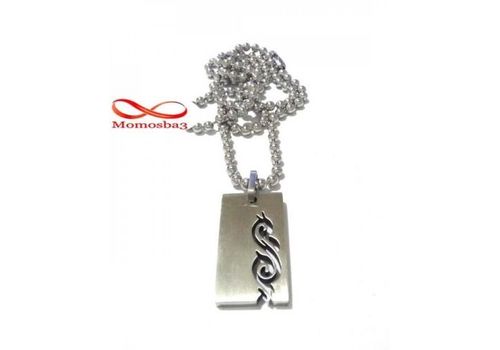 Chaîne En Acier Inoxydable Pendentif Plaque Patterned - Unisex au meilleur prix au Maroc