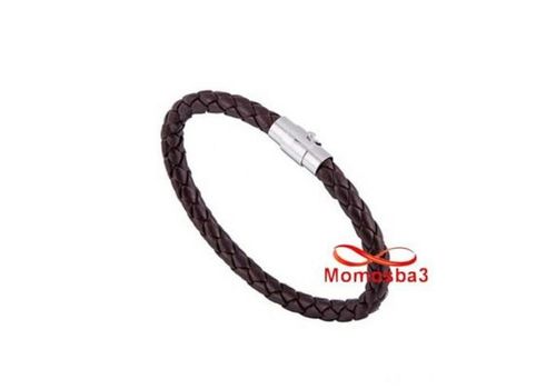 Bracelet Cuir MARRON Avec Fermoir Magnétique au meilleur prix au Maroc