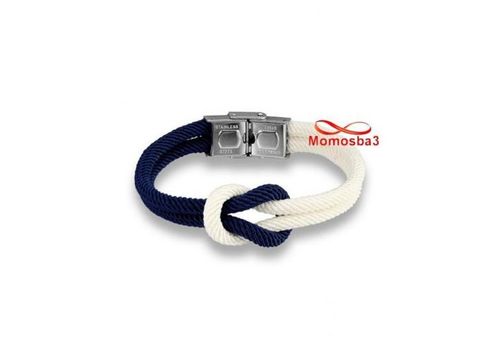 Bracelet Marine Fil Parachute Avec Fermoir En Acier Inoxydable Argenté au meilleur prix au Maroc
