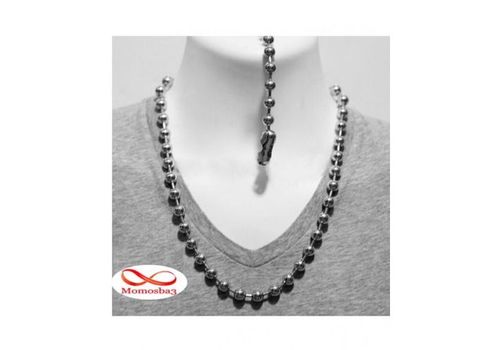 Collier Gi's En Boules D'acier Inoxydable au meilleur prix au Maroc