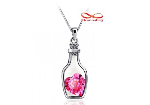 Chaîne Avec Pendentif Cœur ROSE Pour Femme au meilleur prix au Maroc