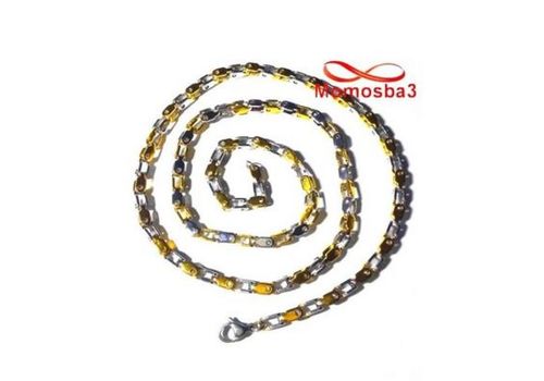 Chaîne En Acier Inoxydable Argenté + DORE au meilleur prix au Maroc