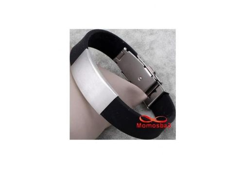 Bracelet En Acier Inoxydable Et Silicone (Réglable) au meilleur prix au Maroc