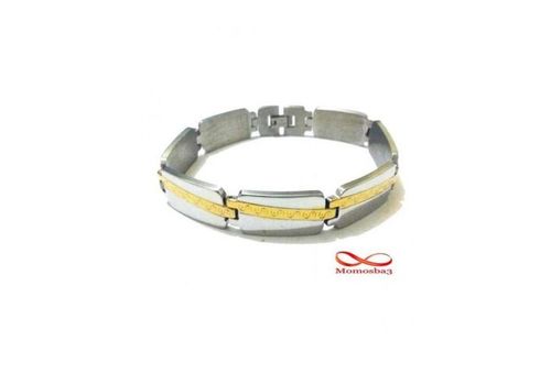 Bracelet En Acier Inoxydable - Argent & DORE au meilleur prix au Maroc