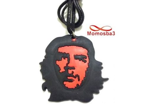 Collier Fil Noir Réglable Avec Pendentif CHE GUEVARA Silicone - Unisex au meilleur prix au Maroc