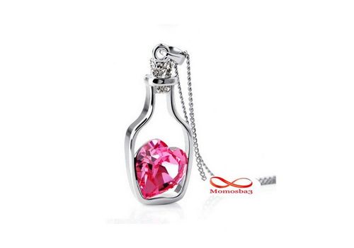 Chaîne Avec Pendentif Cœur ROSE Pour Femme au meilleur prix au Maroc