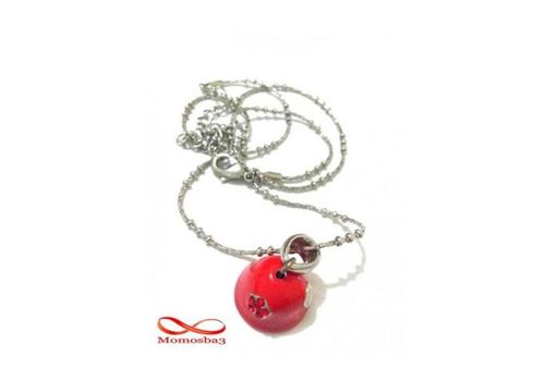 Chaine Pour Femme Avec Pendentif Cloche ROUGE Avec Coeur au meilleur prix au Maroc