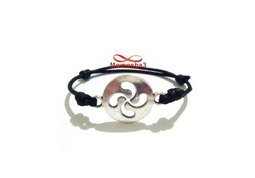 Bracelet Fil Noir Réglable Avec Pendentif charme Argenté - Unisex au meilleur prix au Maroc