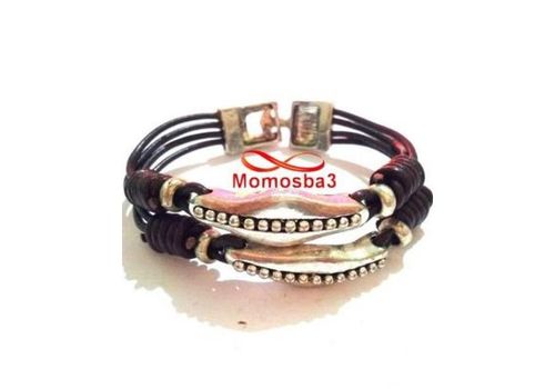 Bracelet Cuir MARRON - Unisex au meilleur prix au Maroc