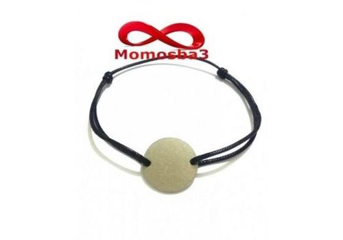 Bracelet Mohammed VI Fil Noir Réglable Avec Pendentif Pièce En Acier Inoxydable - Unisex au meilleur prix au Maroc