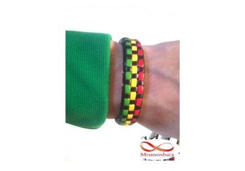 Bracelet Skye Noir Avec 3 Couleurs - Fil Réglable au meilleur prix au Maroc