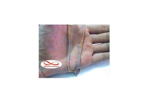 Chaîne En Acier Inoxydable + Plaqué OR JAUNE Torsadé Unisex au meilleur prix au Maroc