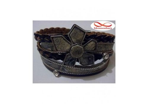 Bracelet Cuir Charm Avec Fermoir Magnette au meilleur prix au Maroc