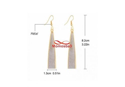 2019 Boucles D’oreilles Pour Femme - Argenté au meilleur prix au Maroc