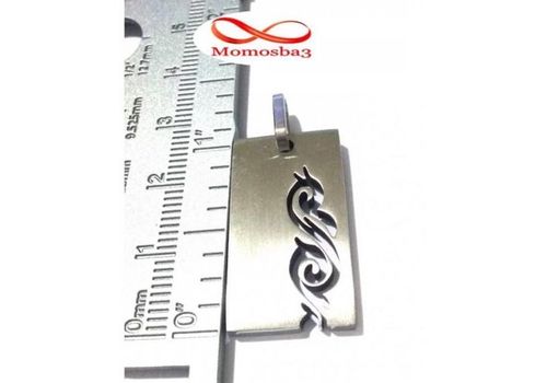 Chaîne En Acier Inoxydable Pendentif Plaque Patterned - Unisex au meilleur prix au Maroc