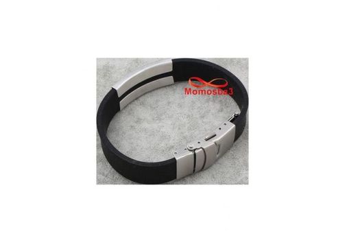 Bracelet En Acier Inoxydable Et Silicone (Réglable) au meilleur prix au Maroc