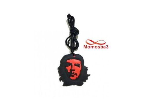 Collier Fil Noir Réglable Avec Pendentif CHE GUEVARA Silicone - Unisex au meilleur prix au Maroc