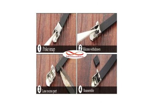 Bracelet En Acier Inoxydable Et Silicone (Réglable) au meilleur prix au Maroc