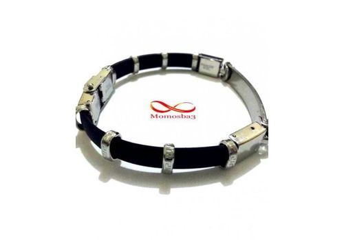 Bracelet En Silicon Et Acier Inoxydable - Unisex au meilleur prix au Maroc