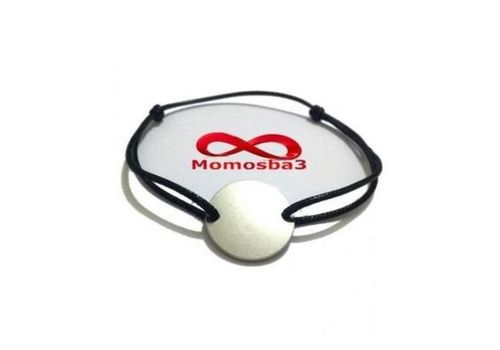 Bracelet Mohammed VI Fil Noir Réglable Avec Pendentif Pièce En Acier Inoxydable - Unisex au meilleur prix au Maroc
