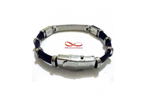 Bracelet En Silicon Et Acier Inoxydable - Unisex au meilleur prix au Maroc