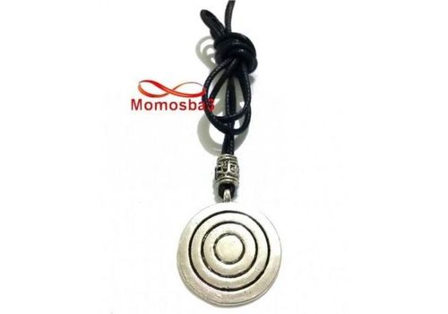 Collier Fil Noir Réglable Avec Pendentif Noir Argenté - Unisex au meilleur prix au Maroc