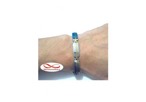 Bracelet En Acier Inoxydable - Argent & DORE au meilleur prix au Maroc