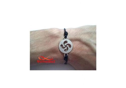 Bracelet Fil Noir Réglable Avec Pendentif charme Argenté - Unisex au meilleur prix au Maroc