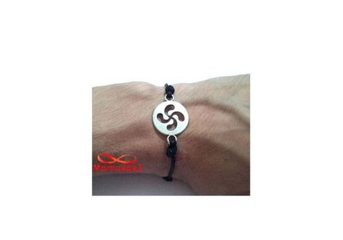 Bracelet Fil Noir Réglable Avec Pendentif charme Argenté - Unisex au meilleur prix au Maroc