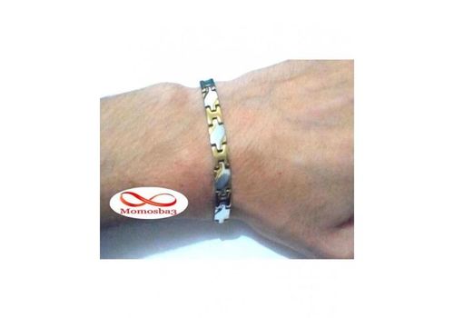 Bracelet En Acier Inoxydable - Argenté + DORE au meilleur prix au Maroc