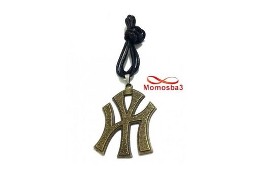 Collier Fil Noir Réglable Avec Pendentif New York City Logo BRONZE (Unisex) au meilleur prix au Maroc