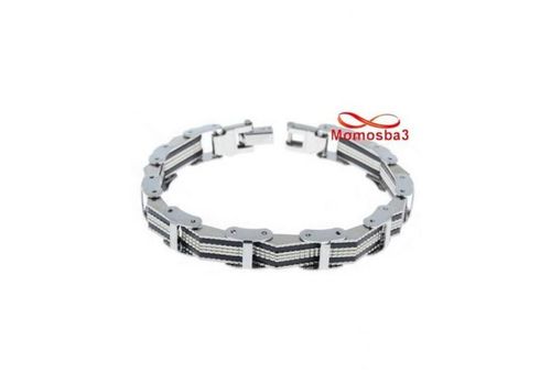 Bracelet En Acier Inoxydable Et Silicone (Réglable) au meilleur prix au Maroc