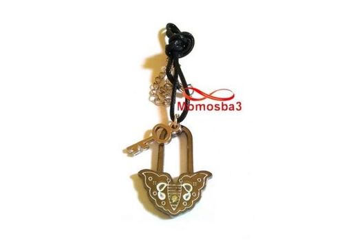 Collier Fil Noir Et Pendentif En Acier Inoxydable - Unisex au meilleur prix au Maroc