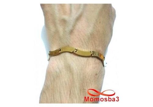 Bracelet En Acier Inoxydable DORE Unisex Réglable au meilleur prix au Maroc