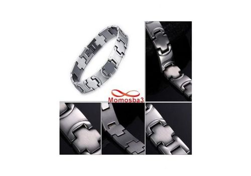 Bracelet En Acier Inoxydable - Argenté au meilleur prix au Maroc