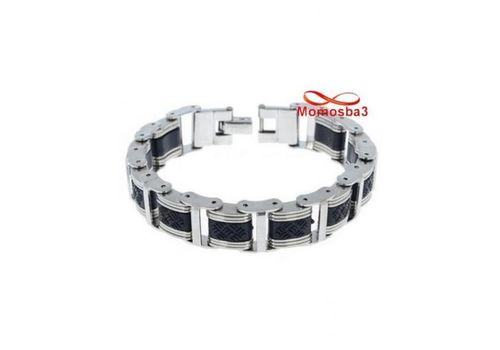 Bracelet En Acier Inoxydable Et Silicone (Réglable) au meilleur prix au Maroc