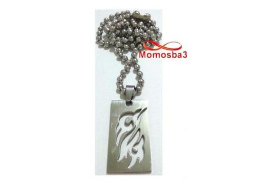 Chaine Maille Boule Avec Pendentif Unisex - Acier Inoxydable au meilleur prix au Maroc