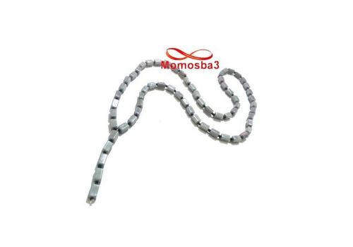 Collier Agate Pierres Carré + Perles Noir - Unisex au meilleur prix au Maroc