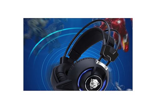 Game Casque Stéréo Entouré Over-Ear Gaming Vibrant Headband Bandeau avec Lumière pour Ordinateur PC Gamer au meilleur prix au Maroc