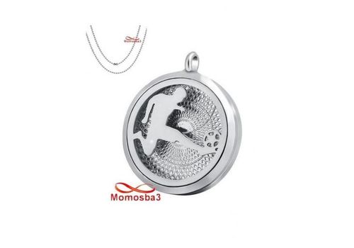 Chaine Collier Avec Pendentif Football Fermoir Magnetique - Acier Inoxydable au meilleur prix au Maroc