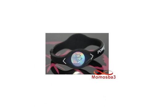 Bracelet Énergie Santé Silicone Hologramme Aléatoire - Noir au meilleur prix au Maroc