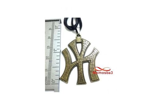 Collier Fil Noir Réglable Avec Pendentif New York City Logo BRONZE (Unisex) au meilleur prix au Maroc