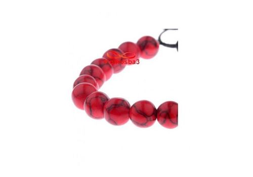 Agate Pierres Naturelle ROUGE BLANC + Pendentif GLADIATOR DORE (Fil Réglable) au meilleur prix au Maroc