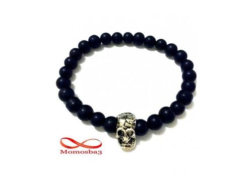 Agate noir avec pendentif Tête De Mort au meilleur prix au Maroc