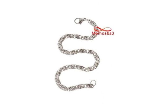 Gourmette En Acier Inoxydable Argenté au meilleur prix au Maroc