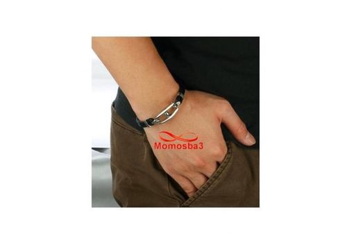 Bracelet En Acier Inoxydable Et Silicone (Réglable) au meilleur prix au Maroc