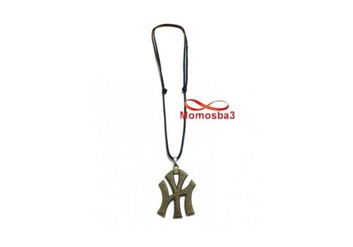 Collier Fil Noir Réglable Avec Pendentif New York City Logo BRONZE (Unisex) au meilleur prix au Maroc