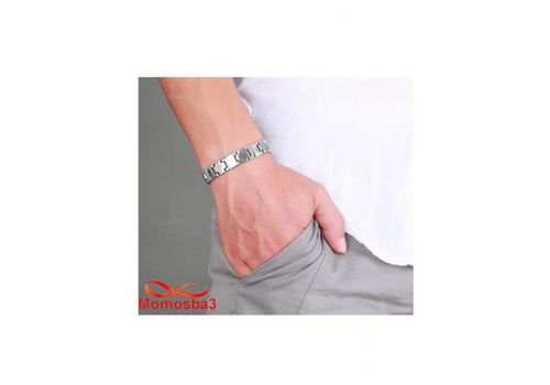 Bracelet En Acier Inoxydable - Argenté au meilleur prix au Maroc