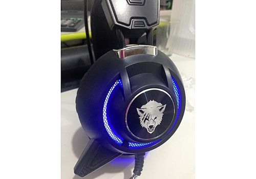 Game Casque Stéréo Entouré Over-Ear Gaming Vibrant Headband Bandeau avec Lumière pour Ordinateur PC Gamer au meilleur prix au Maroc