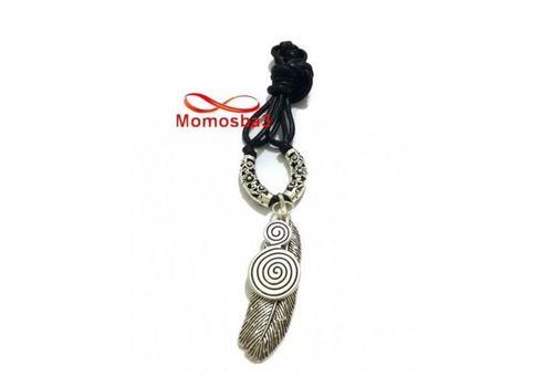 Collier Fil Noir Réglable Avec 2 Pendentifs - Unisex au meilleur prix au Maroc